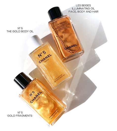 chanel n5 gold body oil
